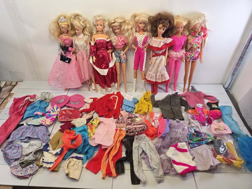 Vintage 80s 90s BARBIE Doll Lot Accessories Shoes Clothing Mattel